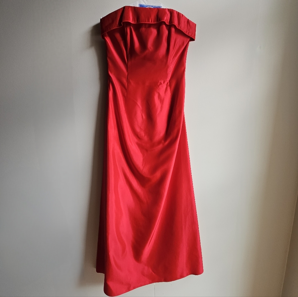 Vintage Jessica McClintock for Gunnel Sax Strapless Gown